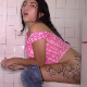 A pretty Spanish girl with tattoos pisses while sitting on a toilet. She pushes and strains while trying to take a shit. There seems to be the sound of a small plop at about 5:22 into the clip. Presented in 720P HD. 145MB. About 7 minutes.